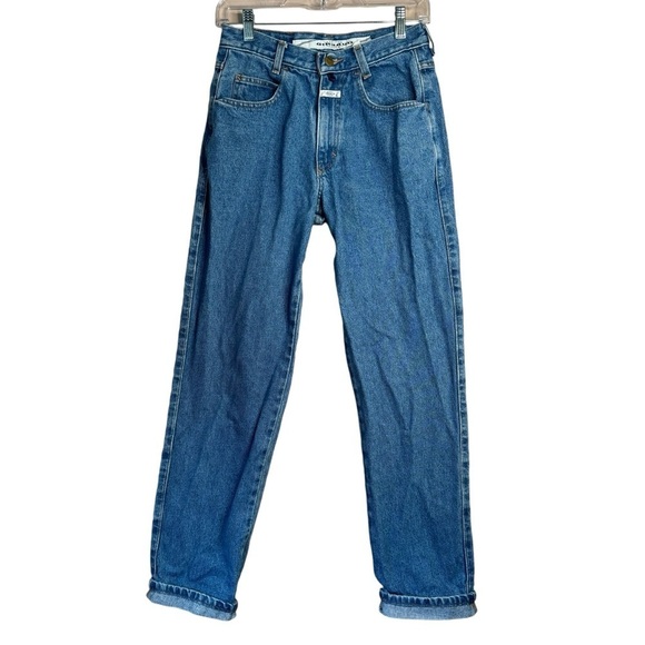 Marithe Francois Girbaud Vintage High-Rise Tapered Mom Jeans Size 26x31 - Picture 1 of 13